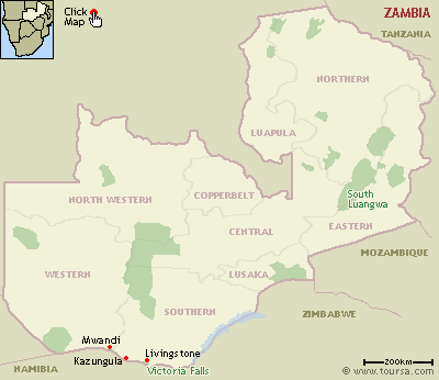 Map of Zambia