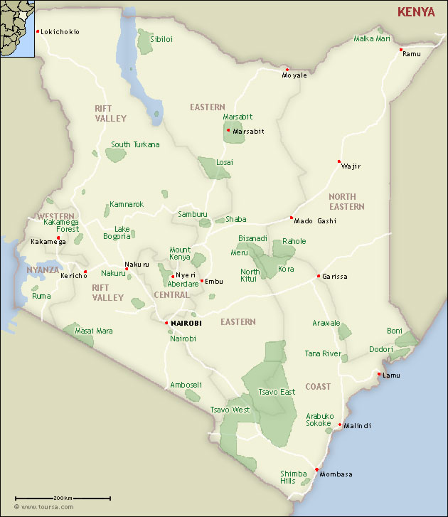 Map of Kenya